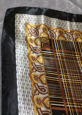 Zincir Detaylı Çok Renkli Bohem Kadın  eşarp - Görsel 6