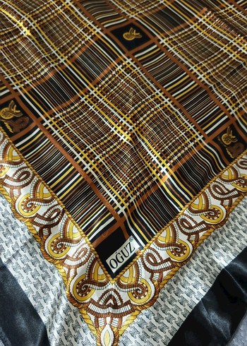 Zincir Detaylı Çok Renkli Bohem Kadın  eşarp - Görsel 2