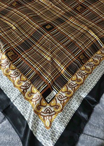 Zincir Detaylı Çok Renkli Bohem Kadın  eşarp - Görsel 7