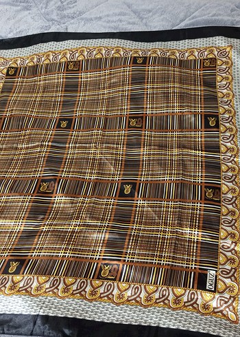 Zincir Detaylı Çok Renkli Bohem Kadın  eşarp - Görsel 4