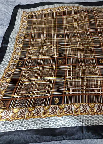 Zincir Detaylı Çok Renkli Bohem Kadın  eşarp - Görsel 5