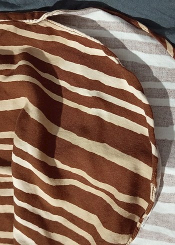 Kahverengi Zebra Desenli Uzun Bohem Elbise - Görsel 10