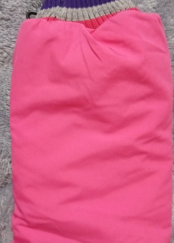 Kız Çocuk Pembe Kapüşonlu Fermuarlı mont - Görsel 6