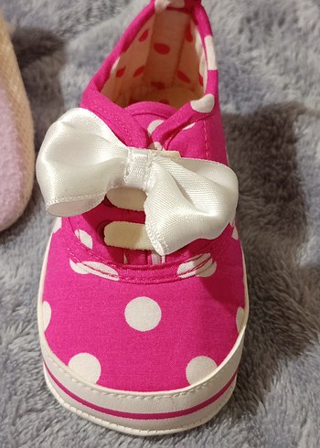Kız Bebek İlk Adım Ayakkabısı Pembe Velcro - Görsel 9