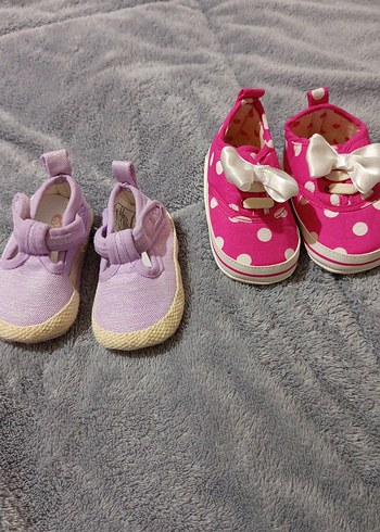 Kız Bebek İlk Adım Ayakkabısı Pembe Velcro - Görsel 2