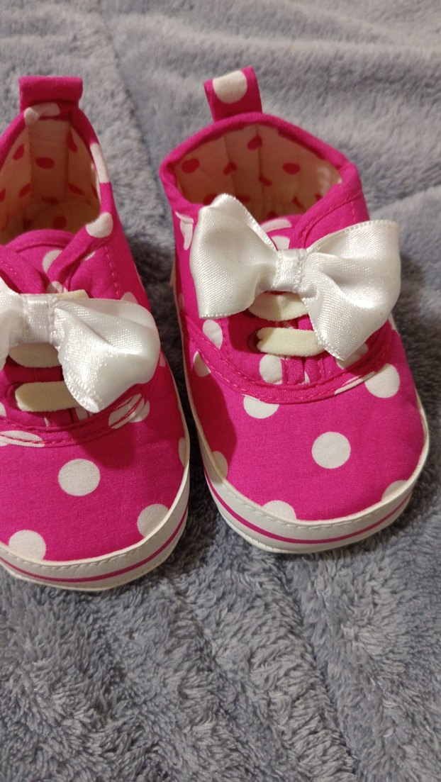 Kız Bebek İlk Adım Ayakkabısı Pembe Velcro - Görsel 3