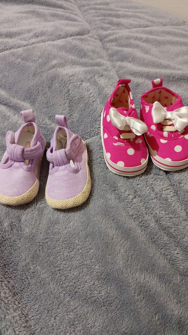 Kız Bebek İlk Adım Ayakkabısı Pembe Velcro - Görsel 2