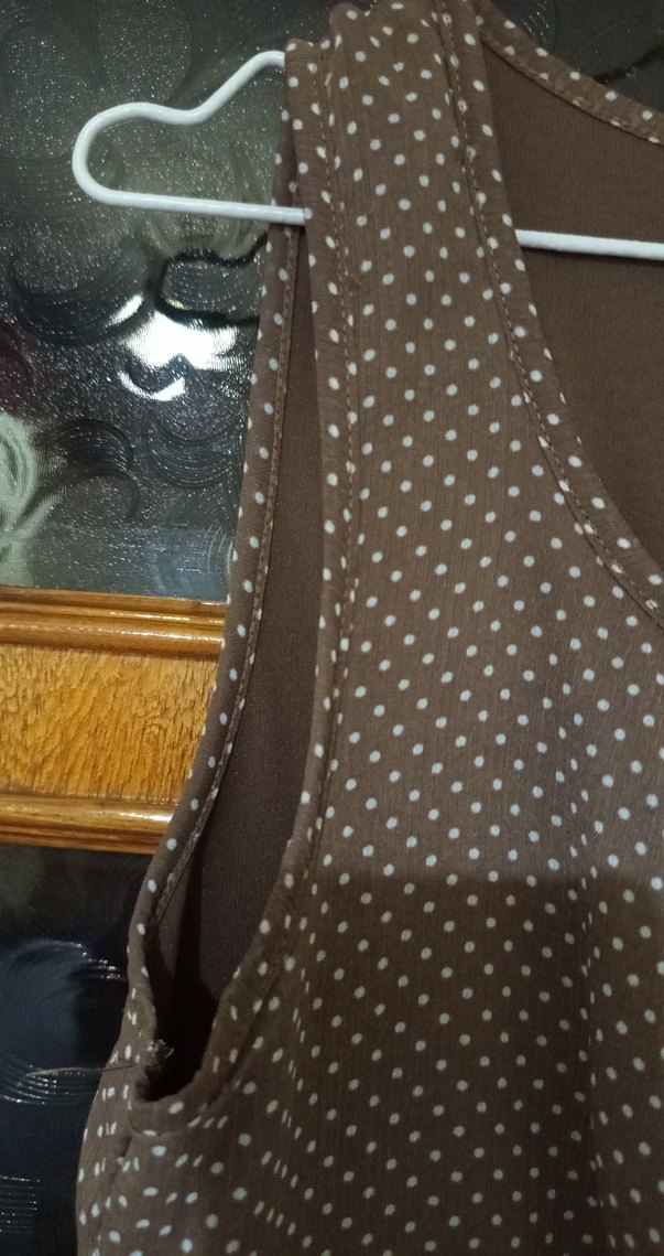 Bej Pileli Midi Elbise - Görsel 4