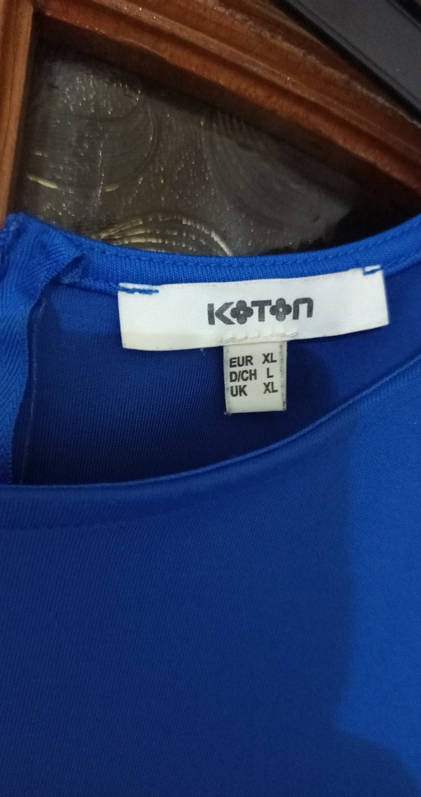 Renk Bloklu V Yaka Midi Kalem Elbise - Görsel 3