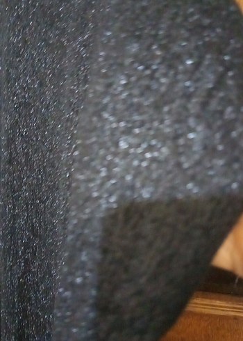 Siyah V Yaka Uzun Kadın Gece Elbisesi - Görsel 4