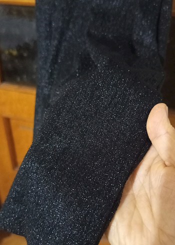 Siyah V Yaka Uzun Kadın Gece Elbisesi - Görsel 2