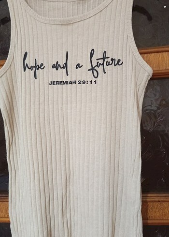 Bej renk baskılı Kısa Kadın Atlet - Görsel 6