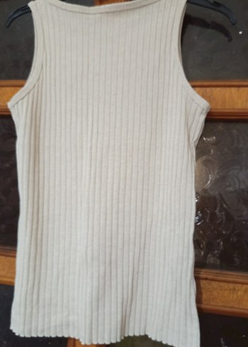 Bej renk baskılı Kısa Kadın Atlet - Görsel 5