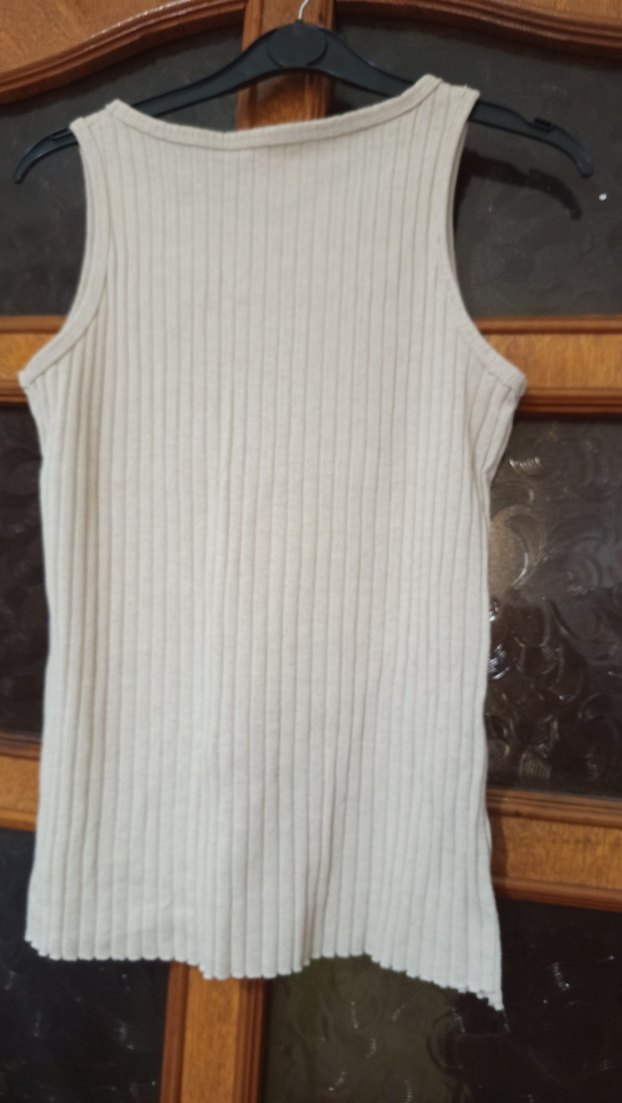 Bej renk baskılı Kısa Kadın Atlet - Görsel 5