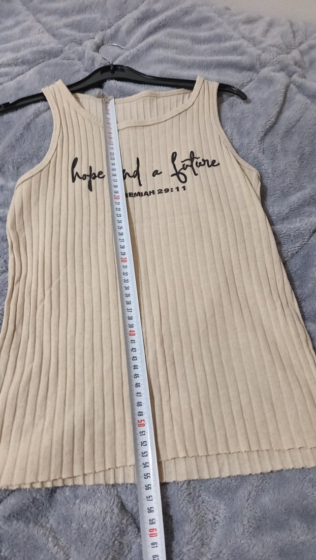 Bej renk baskılı Kısa Kadın Atlet - Görsel 4