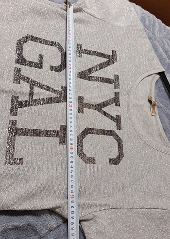 Gri Baskılı Tişört simli - Görsel 3