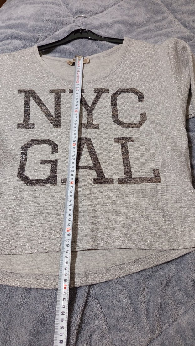 Gri Baskılı  Tişört simli - Görsel 4