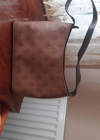 Pierre Cardin Kahverengi Deri Baskılı Kadın Çanta