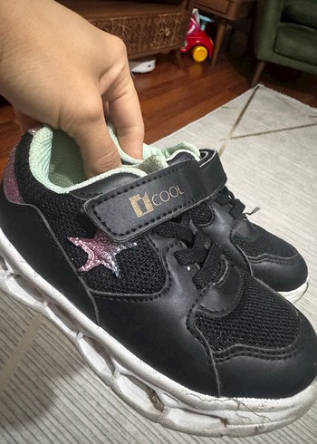 Kız Çocuk Siyah Işıklı Spor Ayakkabı - Görsel 4