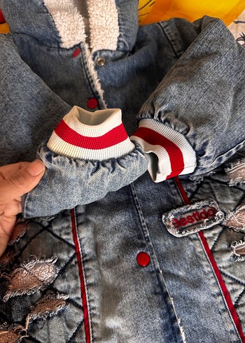 Desenli Gri Kot Bebek Tulumu - Görsel 3