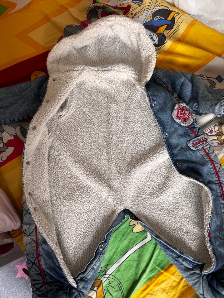 Desenli Gri Kot Bebek Tulumu - Görsel 2