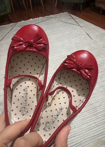 Kız Çocuk Kırmızı Fiyonklu Babet - Görsel 4