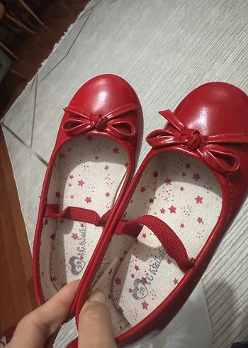 Kız Çocuk Kırmızı Fiyonklu Babet - Görsel 2