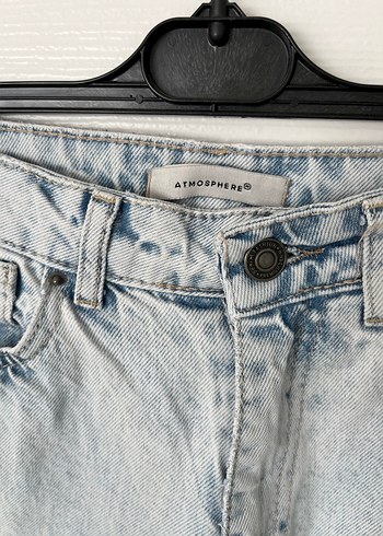 s Beden Yüksek Bel Denim Pantolon