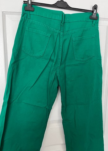 Diğer Kadın Yeşil Kemerli Regular Fit Midi Pantolon