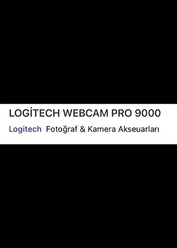 Logitech Siyah Video Kamera - Görsel 2