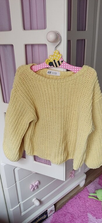 4 Yaş Beden sarı Renk H&M kazak