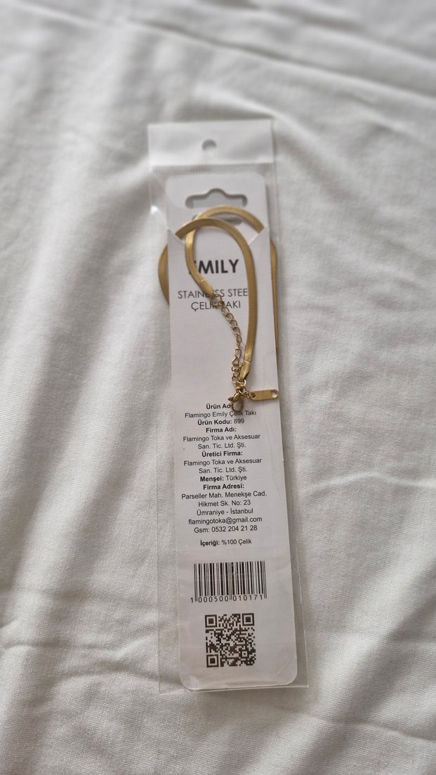 Emily Altın Renk Zincirli Midi Kolye - Görsel 2