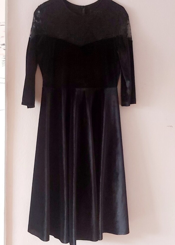 Selen Şık Kadife Elbise - Görsel 5