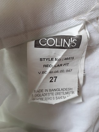 27 Beden beyaz Renk Colin's Beyaz Şort 