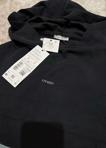 Oysho Siyah Baskili Kadin Sweatshirt