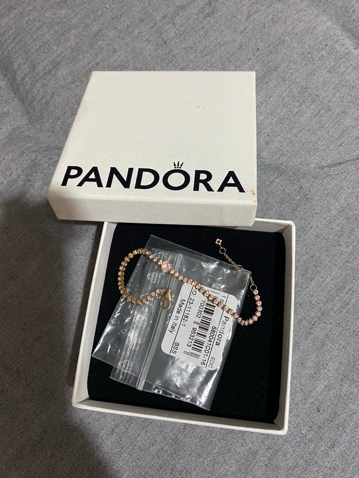 Rose gold  Renkli Kadın Bileklik Parıltılı Detaylı - Görsel 2