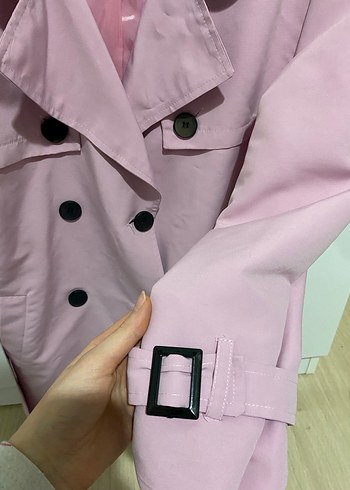 Lila trençkot - Görsel 5