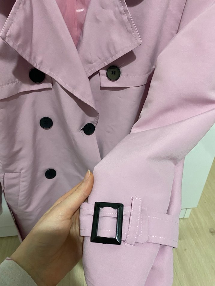 Lila trençkot - Görsel 5