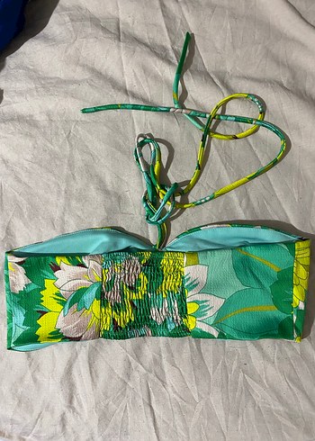 Yeşil Bağcıklı Bohem Bikini Üstü - Görsel 2