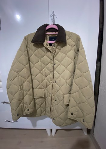 Pull and Bear Bej Kapitone Sisme Ceket