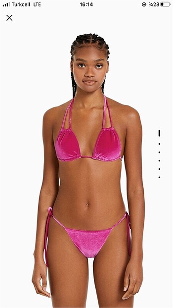 Bershka Kadife Bikini Altı