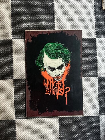 Joker Ahşap Duvar Tablo