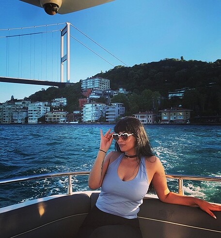 Next Mavi Askılı Bluz