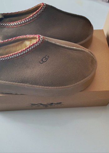 Ugg Kahverengi Kadin Suet Dolgu Topuk Terlik
