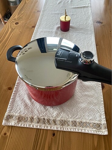 Silit6,5 litre düdüklü tencere kırmızı - Görsel 12