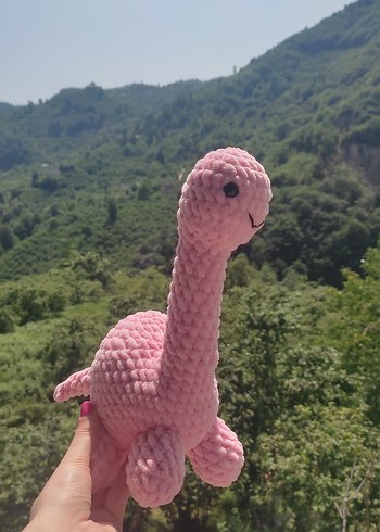 Pembe Renkli Peluş Dinozor Oyuncak
