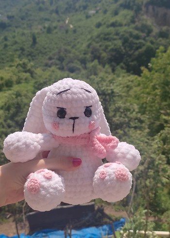 amigurumi Pembe Peluş Tavşan Oyuncak
