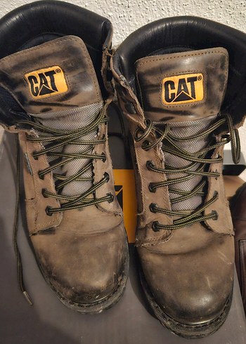 CAT erkek Deri Topuklu haki Bot - Görsel 2