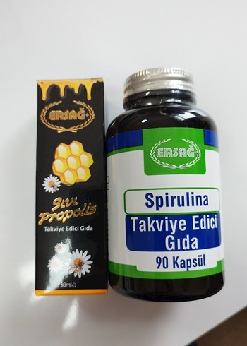 Ersağ Spirulina 90 Kapsül Takviye Edici Gıda
