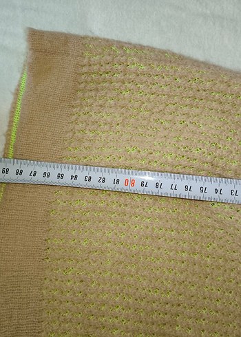 Sarı Kadın Örgü Triko Uzun Kollu Kazak - Görsel 3